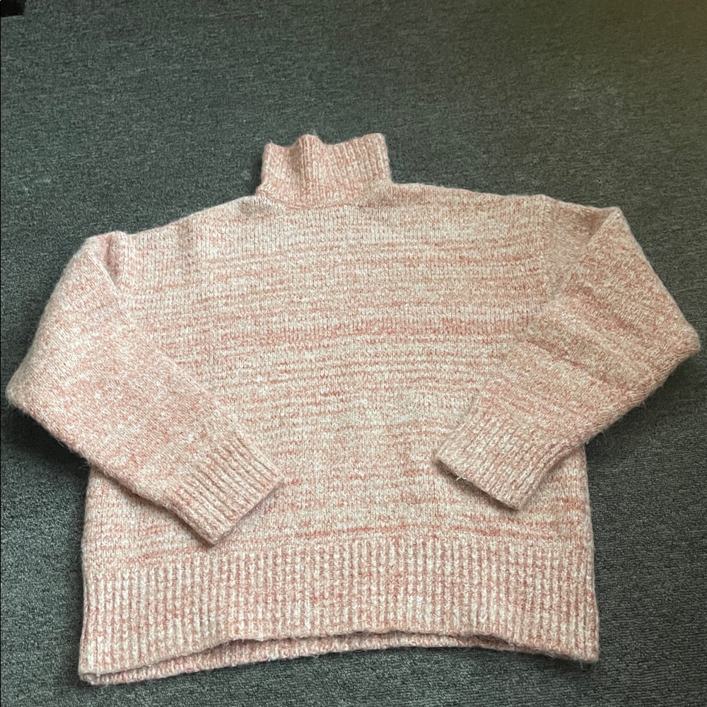 Zara Pink Turtleneck Sweater
